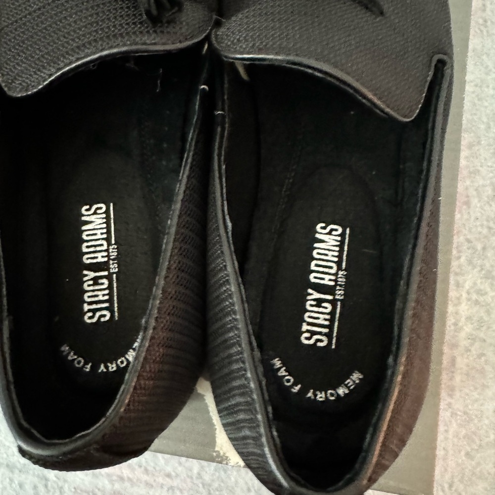 Stacy Adams Tazewell Tassel Loafers Black Men’s 8.5M - Picture 5 of 6